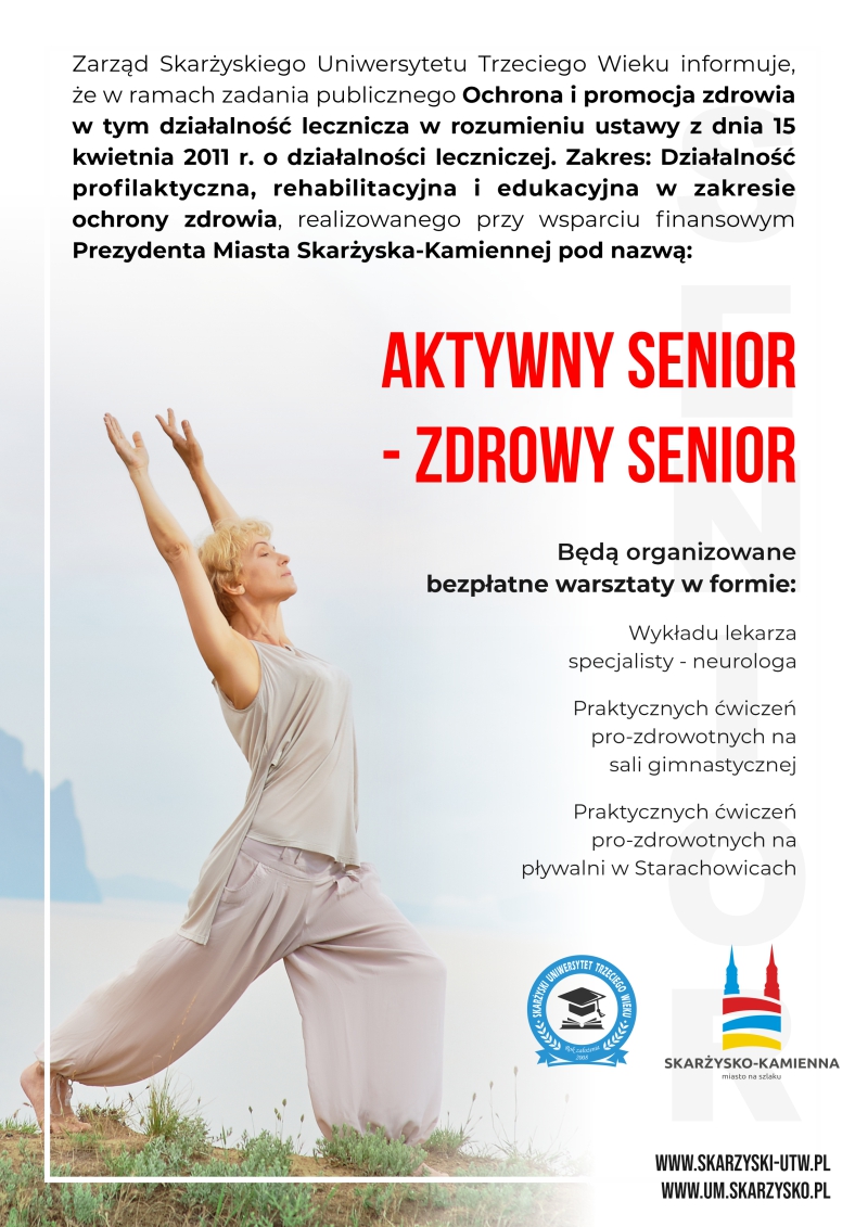 plakat aktywny senior zdrowy senior 2024