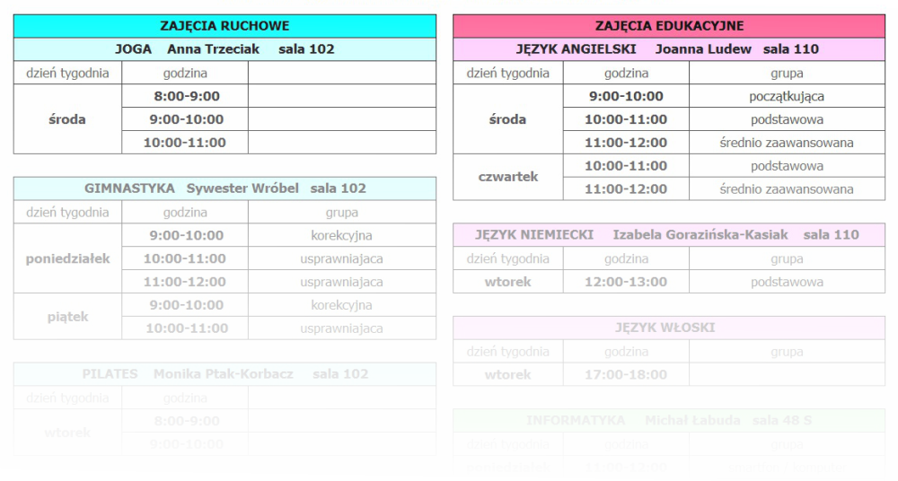 terminarz zajec small